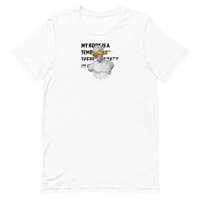 my body is a temple - Tshirt - weiss